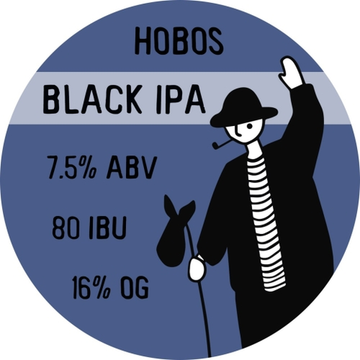 Банка 0.45 Black IPA // Hobos (Спб)