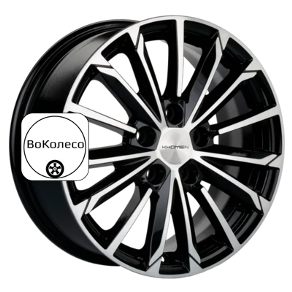 6,5x16/5x110 ET45 D67,1 KHW1611 (DFM 580) Black-FP Khomen Wheels