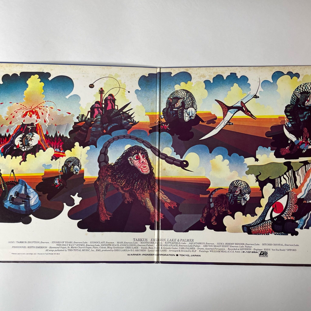 Винтажная виниловая пластинка LP Emerson, Lake and Palmer Tarkus (Japan 1976) (No Obi) Stones Of Years