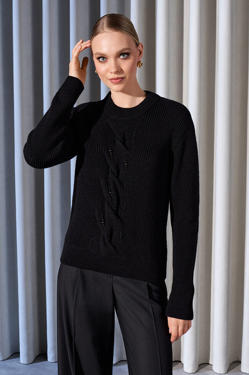 22956 Джемпер женский (черный)