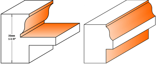 Фрезы СМТ оконного переплёта и обвязки 955.801.11