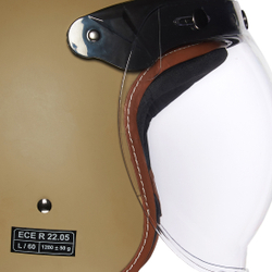 Шлем открытый Royal Enfield, цвет - коричневый, размер - L (600 мм), арт. RRGHEJ000047 (HEAW17029DESERT STORM)