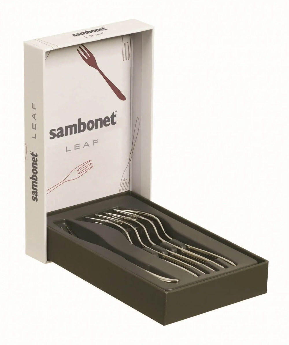 Sambonet Набор из 6 вилок Leaf из нержавеющей стали