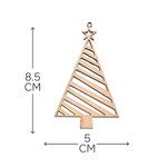 Подарочный набор игрушек на новогоднюю елку, деревянные