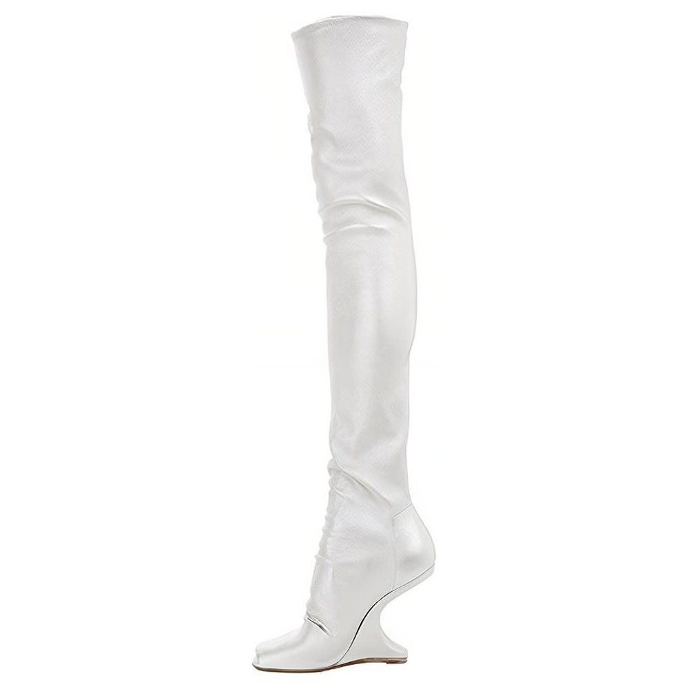 RICK OWENS/RO Over the knee Boots Women"s White