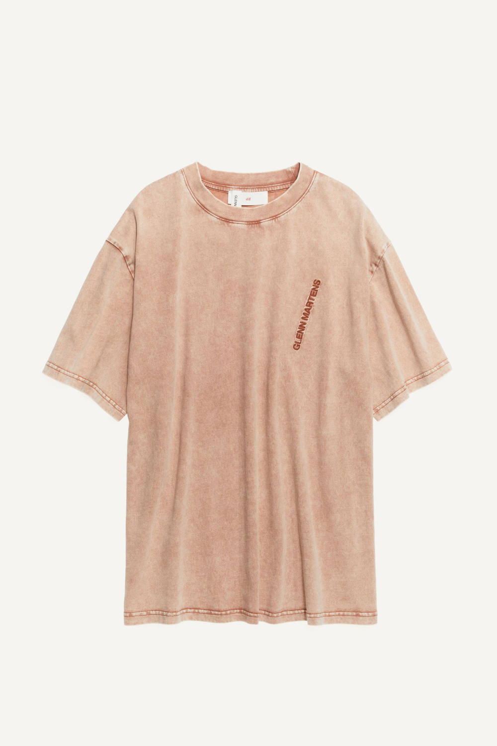 H&M - Glenn Martens Футболка с вышивкой, розовый