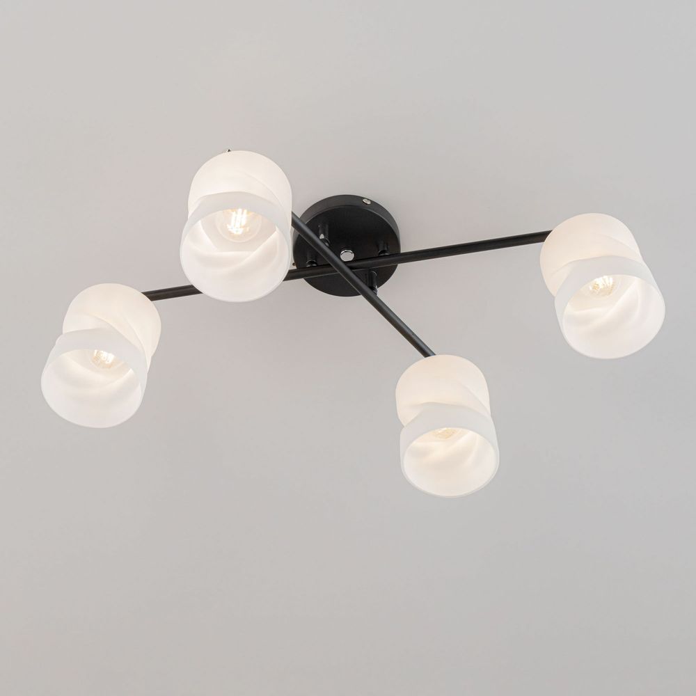 Citilux Нильс CL132145 Люстра потолочная Чёрная