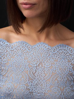 03-251 Кружево эластичное 23 см, голубой 3090