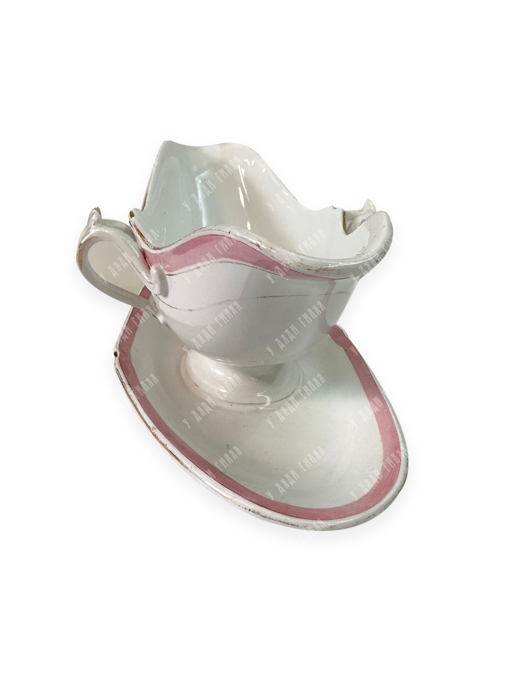 Соусник фарфоровый. Гарднеровский фарфоровый завод, с. Вербилки. 1870–1880-е. Россия.