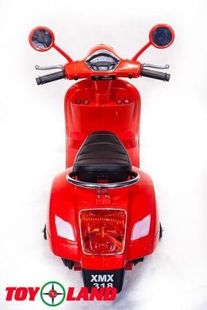 Детский электромотоцикл Toyland Vespa XMX 318 красный