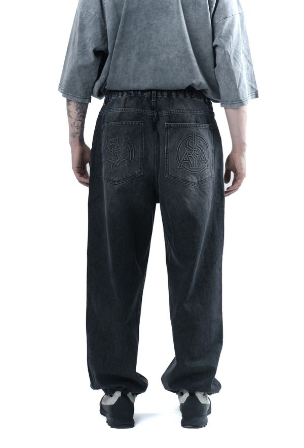 Джинсы Volchok x Issaya Balloon Fit черные - фото 4