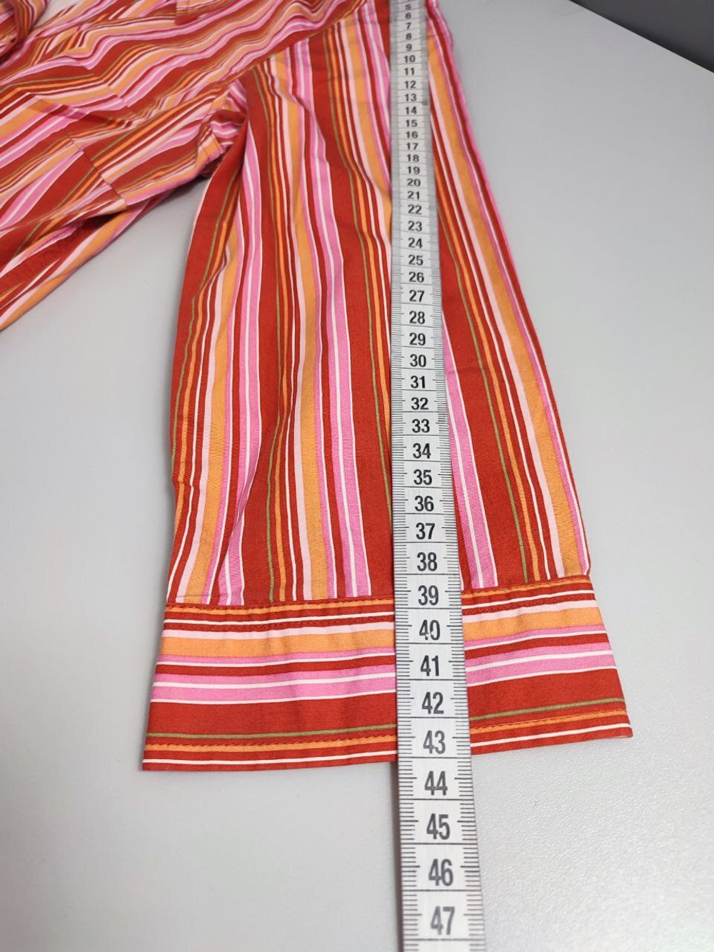 Рубашка Zara в полоску 46 размер