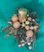 Новогодня композиция на керамической стойке