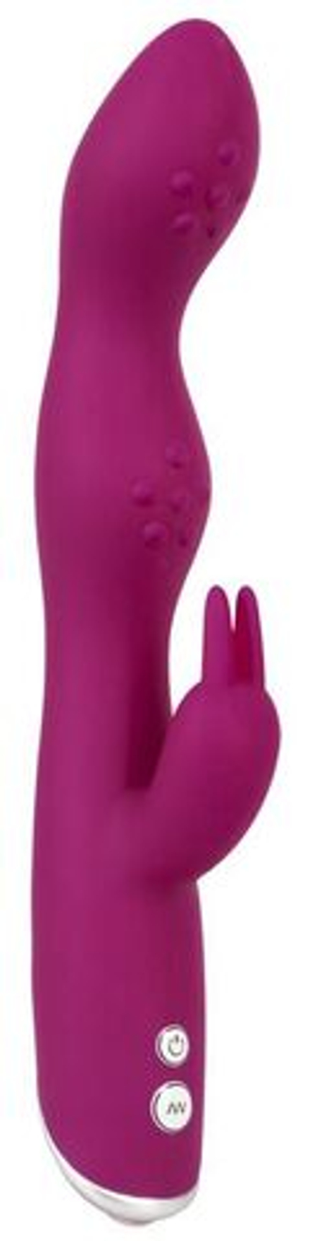 Фиолетовый вибратор A & G-Spot Rabbit Vibrator для стимуляции зон G и A - 23,6 см.