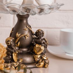 Фруктовница-конфетница Мерси Бронза