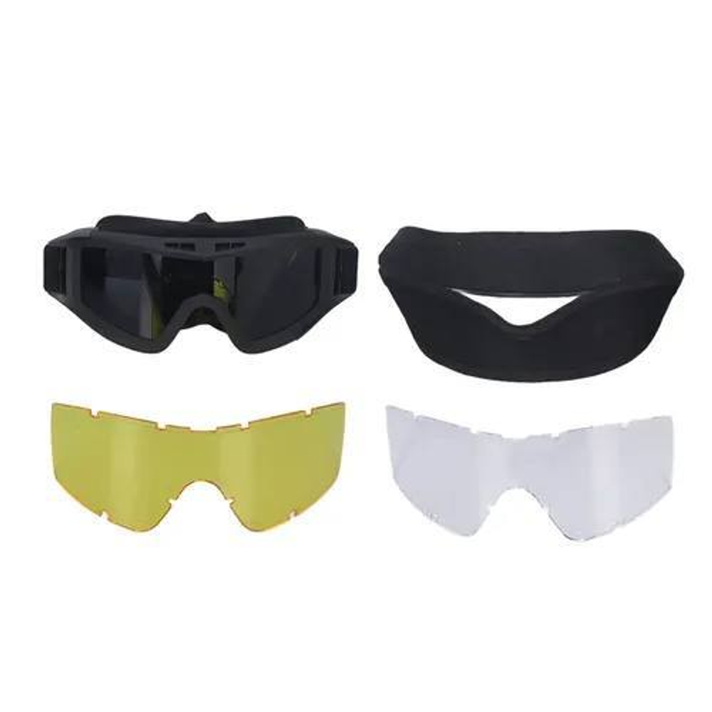 Тактические очки-маска / черный