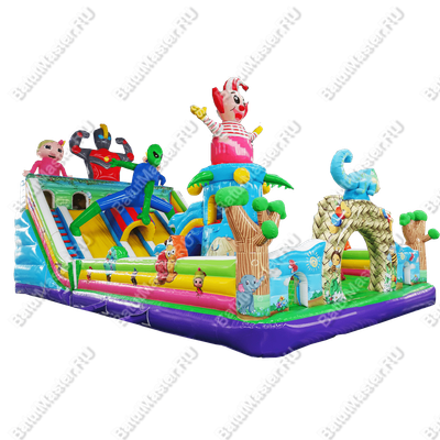 Коммерческий надувной батут "Маскарад" 14*7*6,5 м