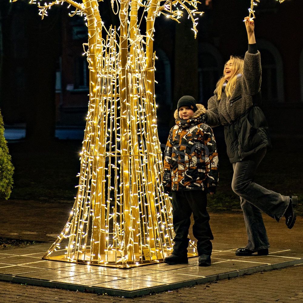 Светодиодное дерево "Ветвистое" с теплым освещением