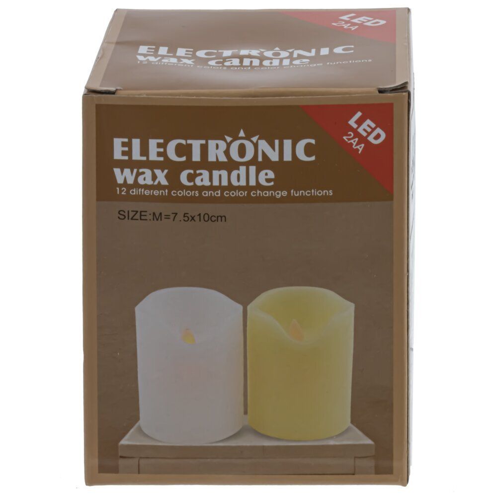 GAEM Изделие декоративное "Свеча" (подсвет, AAAх3 н/п) L7 W7 H9,5 см