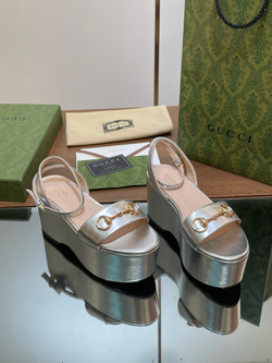 Gucci Horsebit Flatform Sandal