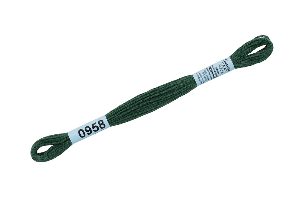 Мулине "Gamma", 100% хлопок, 8 м, №0958