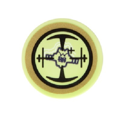 Плитка круглая с узором «Скример» 14769pb072