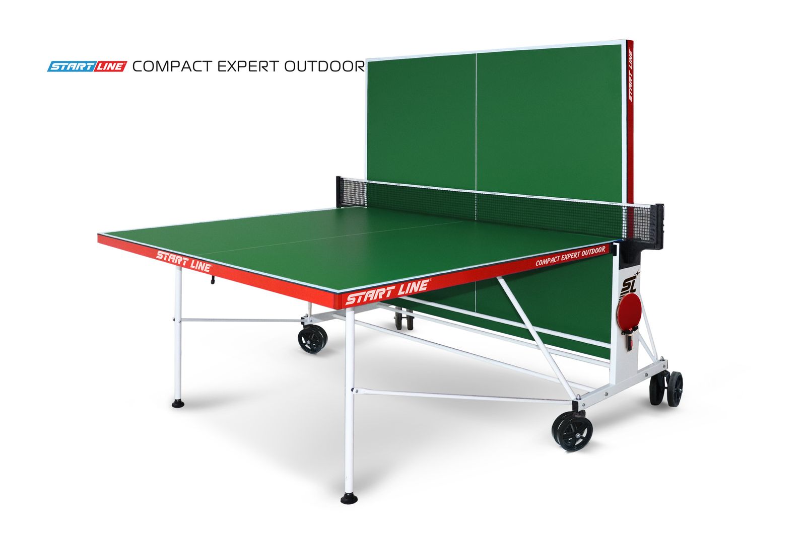 Стол теннисный Compact EXPERT 4 Всепогодный Зелёный фото №8
