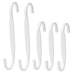 IKEA NEREBY  (ИКЕА НЕРЕБЙ)  -  Крючок "s", белый