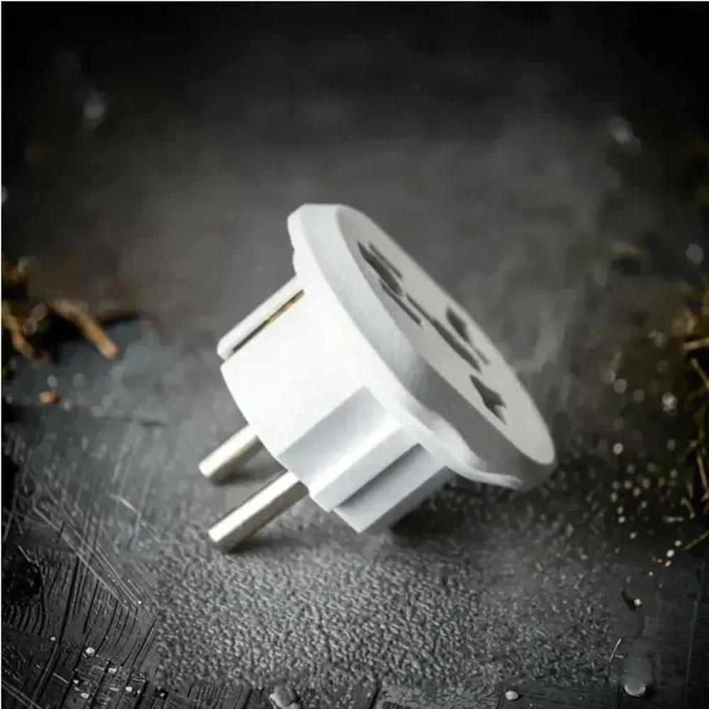 Евро переходник на все виды розеток / Сетевой адаптер UK/US/CN к обычной российской (европейской) розетке 1 шт