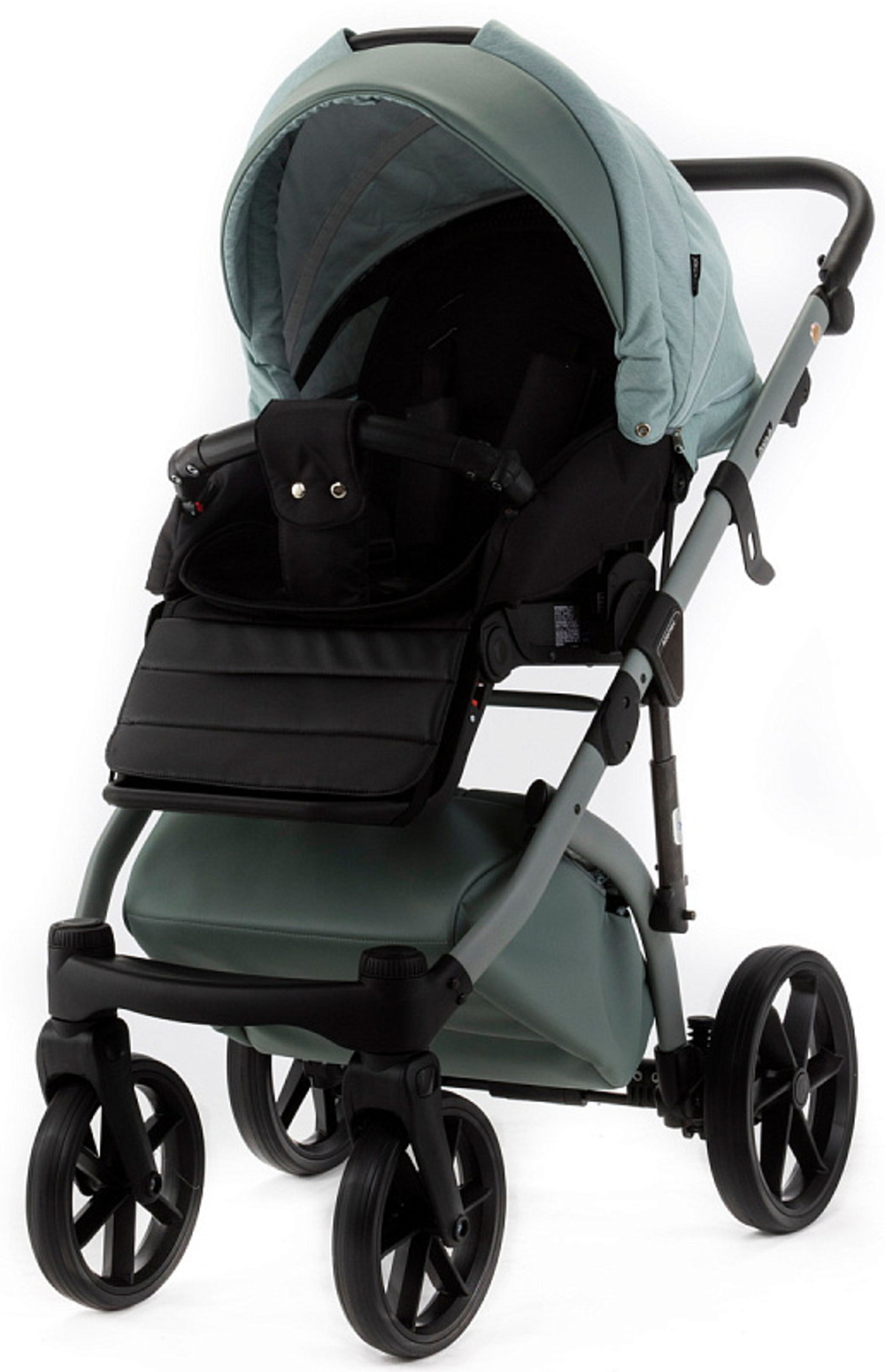 Детская коляска Adamex Nola Natura 2 в 1 N-8-MINT (МЯТА + МЯТА КОЖА)
