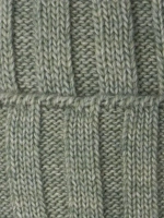 Шапка детская зимняя вязаная с помпоном и снуд