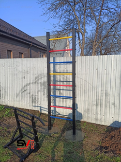 Монтаж уличной шведской стенки Sv Sport (2 вертикальных столба)