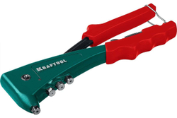 KRAFTOOL  Combo2-M6, 2 вида заклёпок, комбинированный литой заклепочник в кейсе (31180)