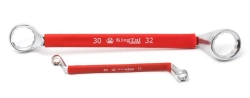 Ключ накидной, отогнутый на 75град. в прорезиненной оплетке 10х11м KingTul kraft KT-201011k