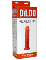 Реалистичный фаллоимитатор с венками на присоске (Цвет: телесный)