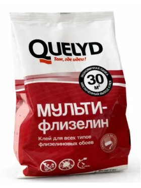 Клей обойный QUELYD МУЛЬТИ ФЛИЗЕЛИН 0.2 кг (пакетик)