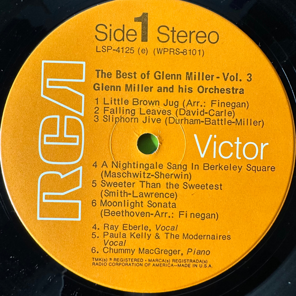 Glenn Miller ‎– The Best Of Glenn Miller Vol. III (США)