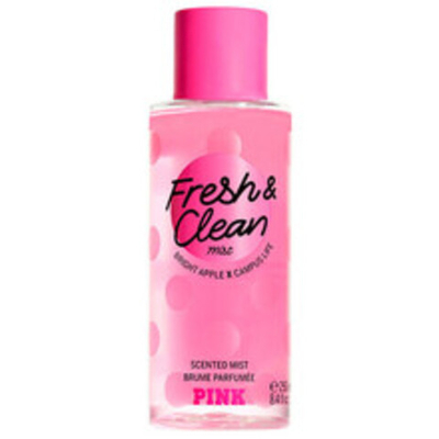 Victoria´s Secret Pink Fresh & Clean Bright Apple X Campus Life Tělový sprej 250ml