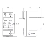 Устройство защиты от импульсных перенапряжений РИФ-Э-I+II 255/25  (1+1) (112001)