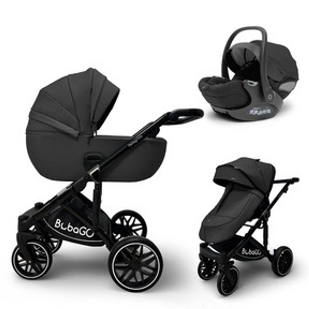 Коляска модульная 3в1 Bubago Pellegrino черный