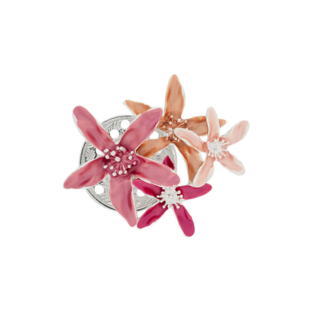 Брошь Shadore 4 Цветка XZ0879.9 R/S