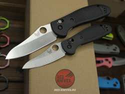 Нож Benchmade 555 Griptilian Mini - оранж нейлон, клинок стоунвош