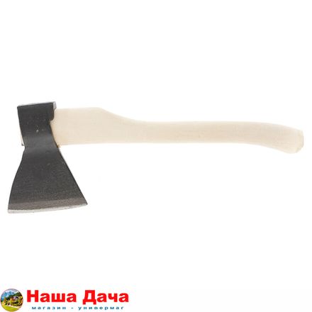 Топор кованный, в сборе, 1340/1700 г, деревянное топорище, 500 мм, А2 (Ижевск) Россия