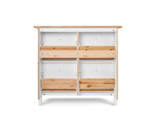 Обувница 4 ящика КЫМОР (HEMNES), 106х101х22 см, белый/светло-коричневый