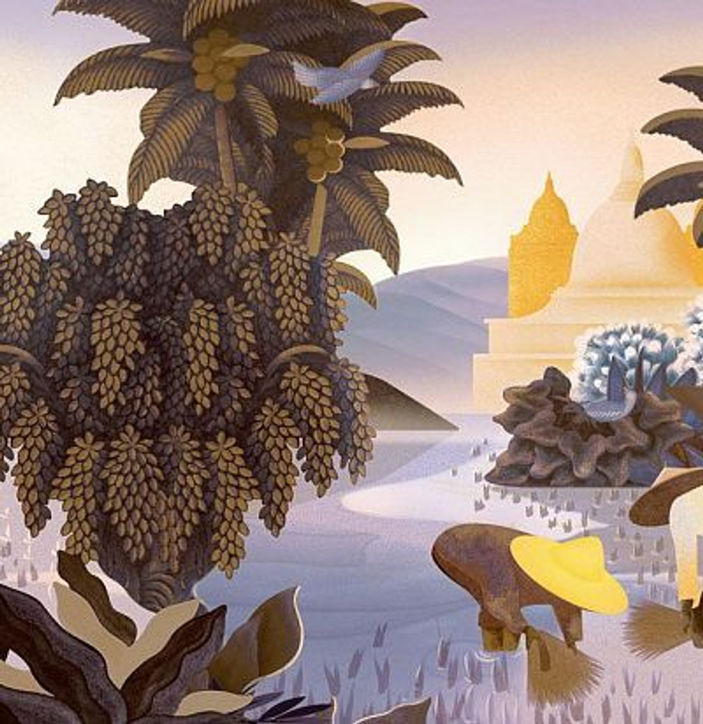 обои современные текстильные 97590