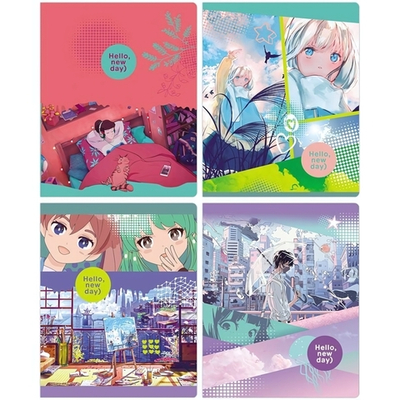 Тетрадь А5 40л. клетка "Hello, new day" (BG)