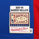 Баскетбольная джерси Mitchell&Ness NBA Dark Finals Jersey Detroit Pistons 2003 Rasheed Wallace Royal Blue