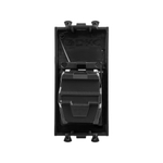 HDMI розетка модульная, тип А-А, "Avanti", "Черный квадрат", 1 модуль