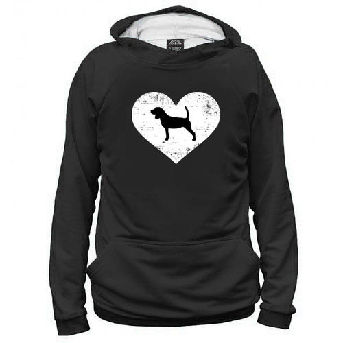 Толстовка "Бигль  в сердце"
