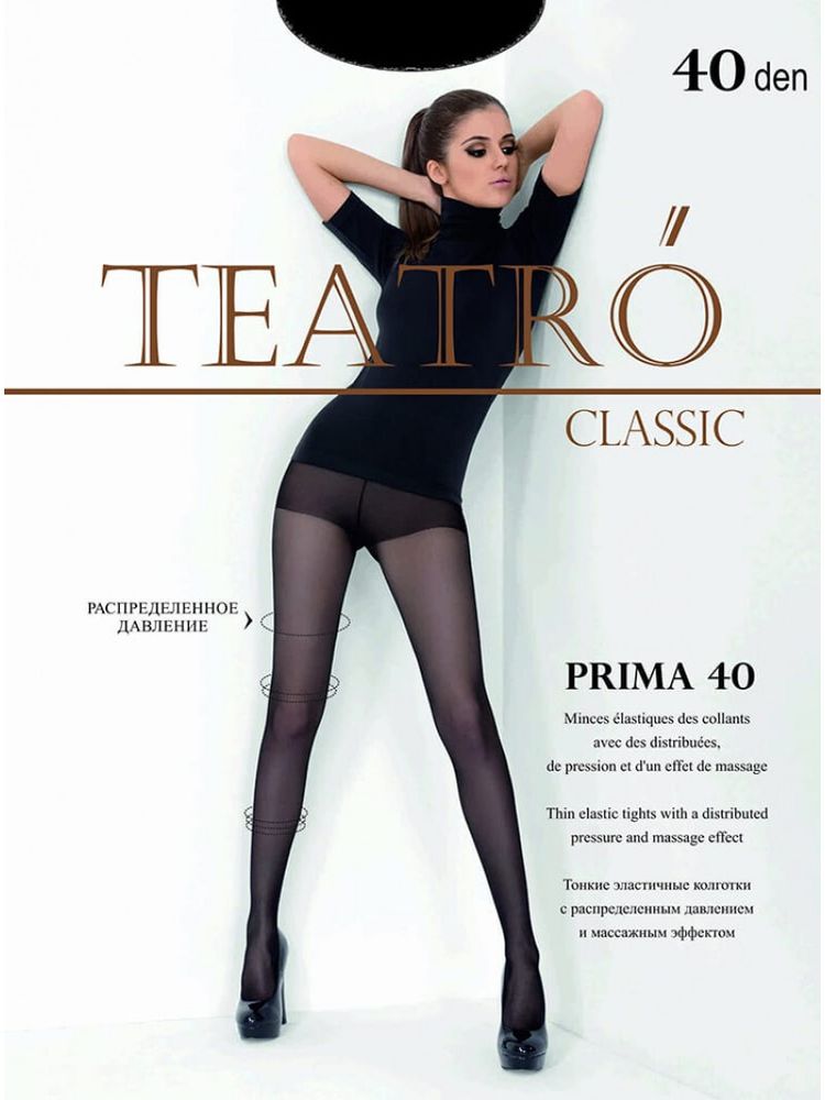Колготки женские Teatro &quot;Prima&quot;, 40 den, размер 4, Nero